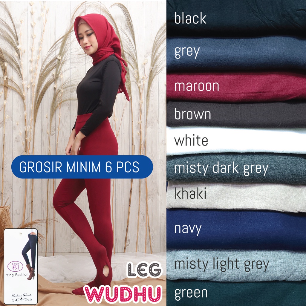 [ GROSIR ] Legging Wudhu Wanita Premium / Legging Jumbo / Legging Muslimah wanita / legging polos wanita