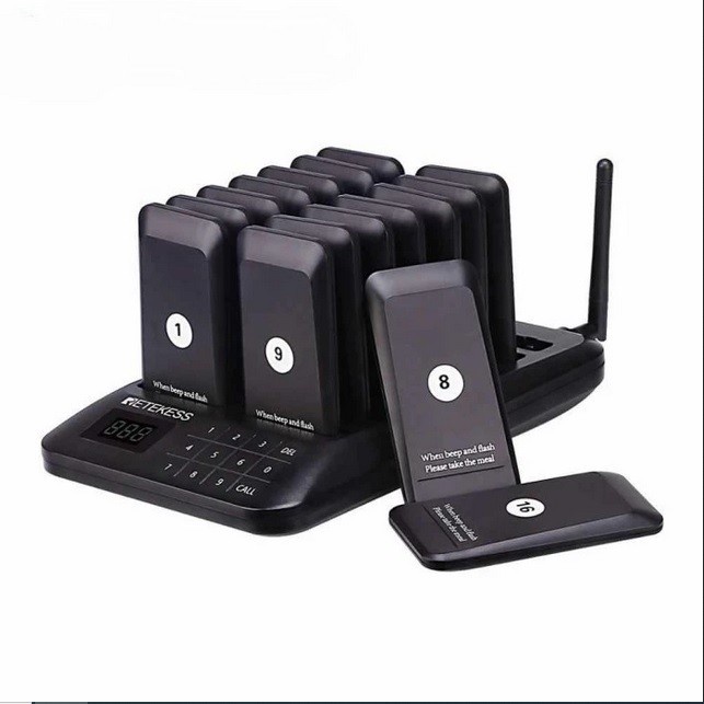 Terlaris Bel Wireless Calling System Mesin Antrian Cafe Restoran Termurah Terlaris