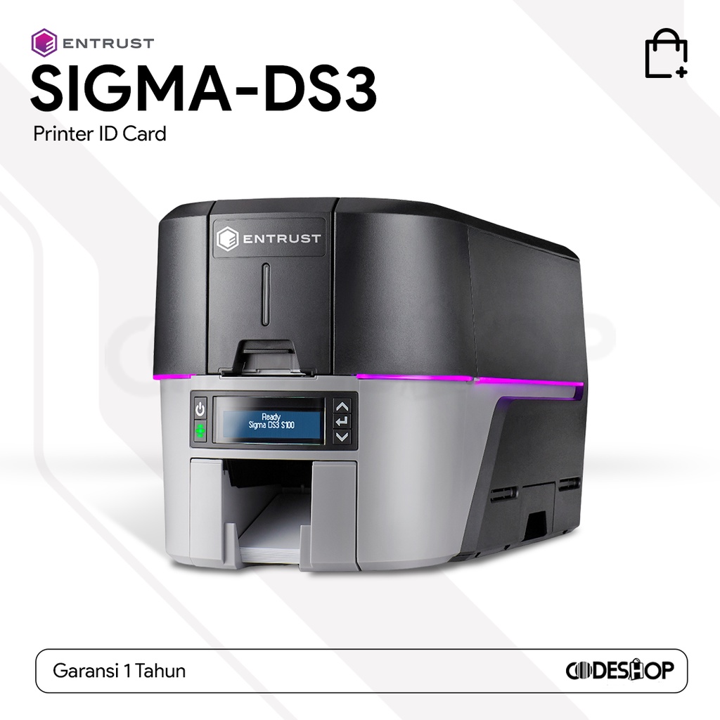 ID Card Printer Entrust Sigma DS3 Cetak Kartu Satu Sisi