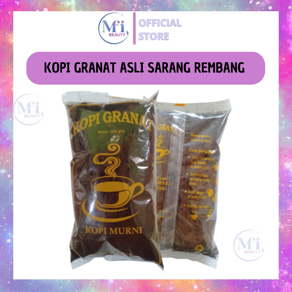 MFI - KOPI GRANAT | LELET MURNI 1 BALL (20 PCS) ASLI SARANG REMBANG