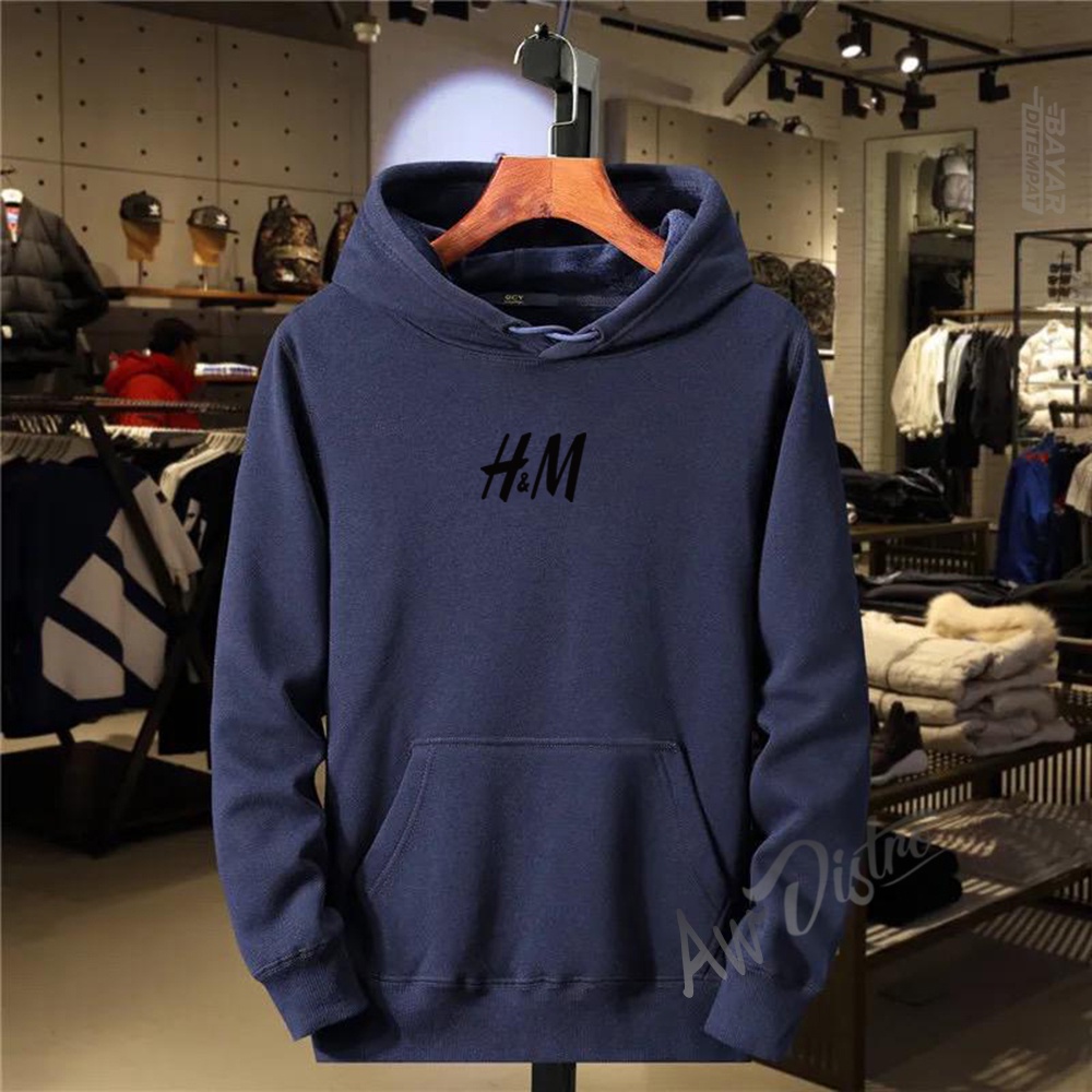 COD Hoodie Distro h&amp;m Text Hitam Premium Quality Sweater Tulisan Jaket Cewek/ Cowok Kata-Kata Hoodie Sablon