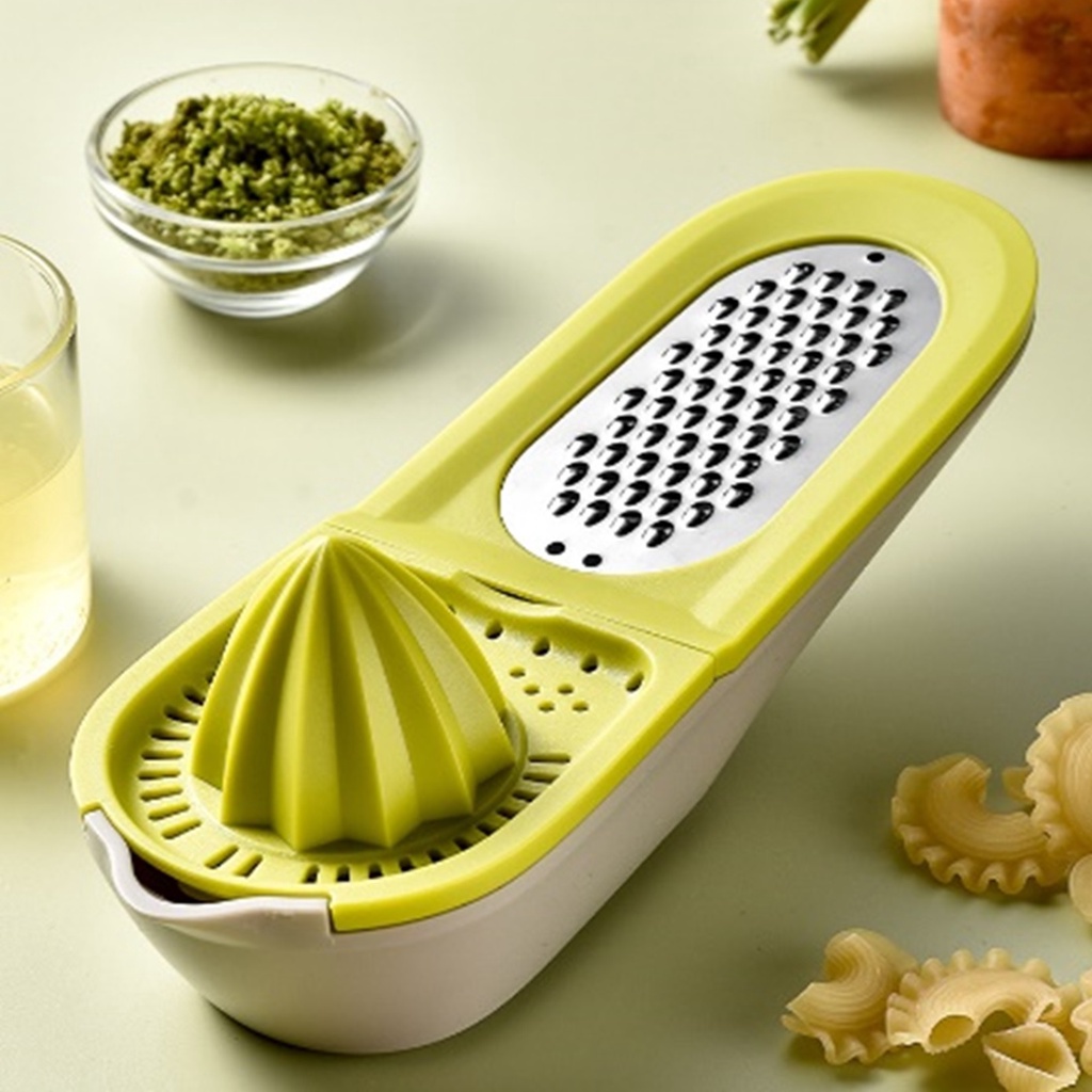 Press and Grater Parutan Pemarut Buah Lemon Serutan Perasan Jeruk