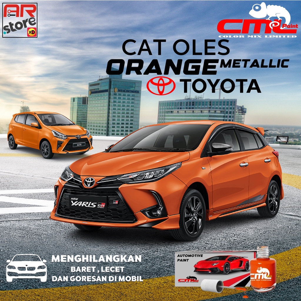Toyota Orange Metallic CML Cat Oles Mobil