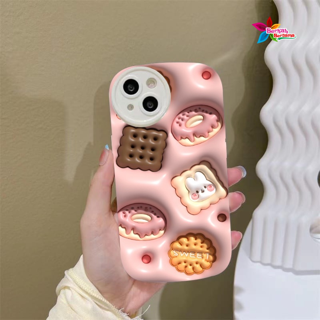 SS146 SOFTCASE MOTIF COOKIES AKSEN 3D FOR OPPO A1K A3S A5S A7 A12 A11K A15 A15S A16 A16S A16K A16E A17 A17K A8 A31 A9 A5 2020 A37 NEO 9 A52 A92 2020 A53 A54 A55 A57 2022 A77S A57 A39 BB7792