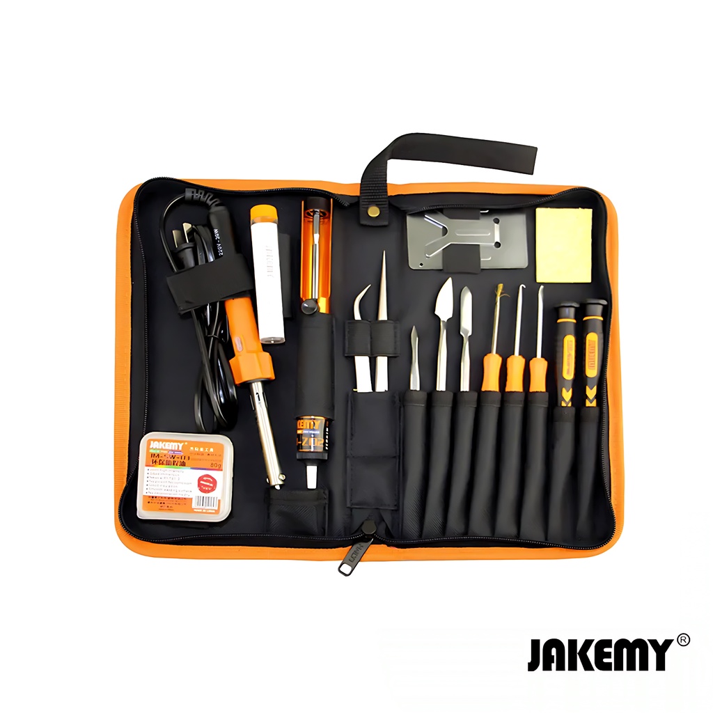 Jakemy Soldering kits Lengkap Obeng Flux Timah Sedot Timah lengkap JM-P04