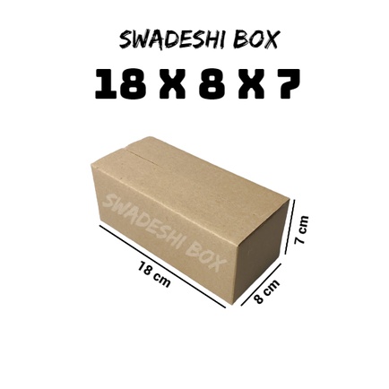 

kardus/karton/box uk. 18x8x7 cm untuk packing singlewall polos