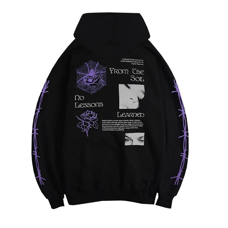 TERBARU MRJN - Black Hoodie Soil