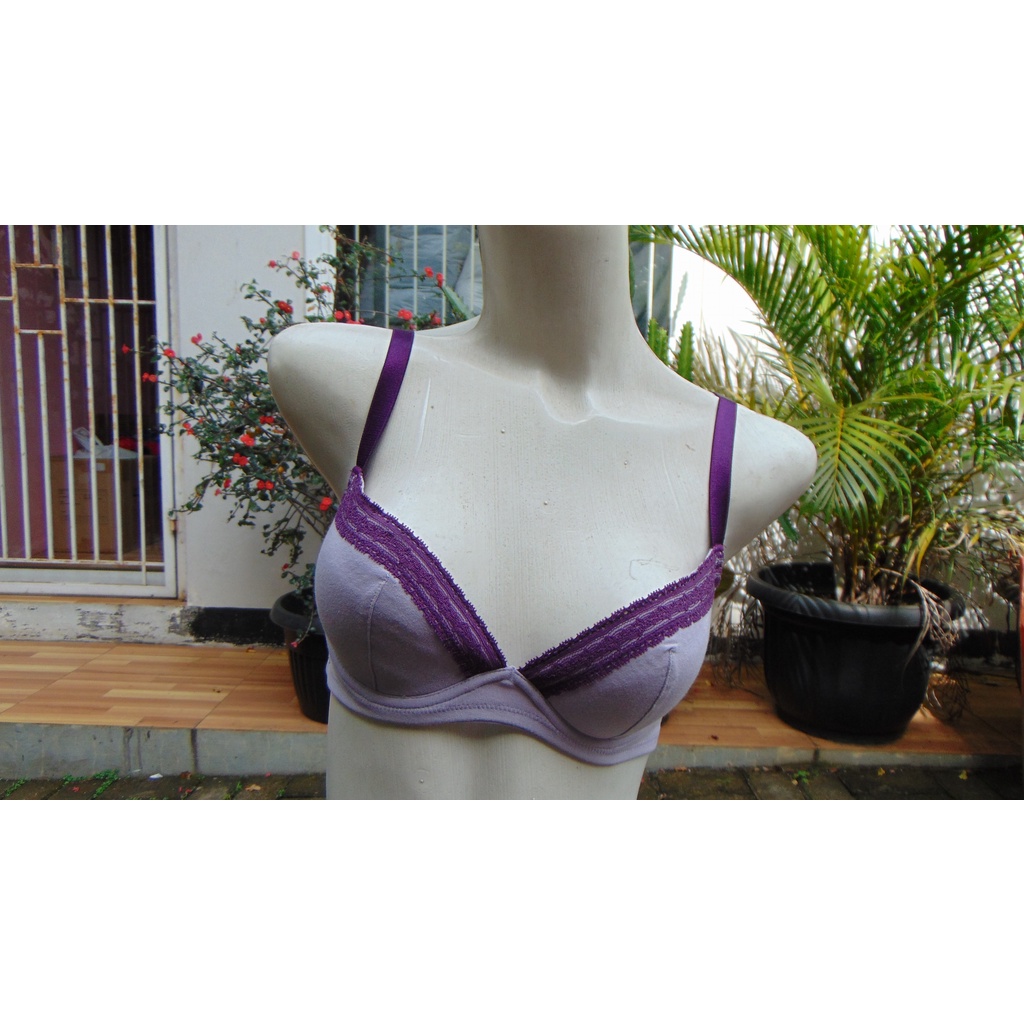BRA WACOAL COTTON BRA 9128 PPE SIZE 32B (B70) 32C (C70) - BUSA TIPIS BAHAN KATUN