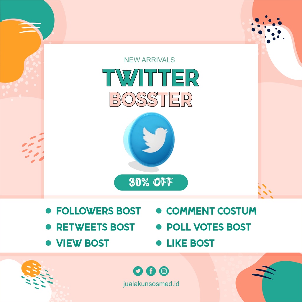 BOSSTER FOLLOWERS TWITTER REAL TERMURAH DAN CEPAT II FULL GARANSI