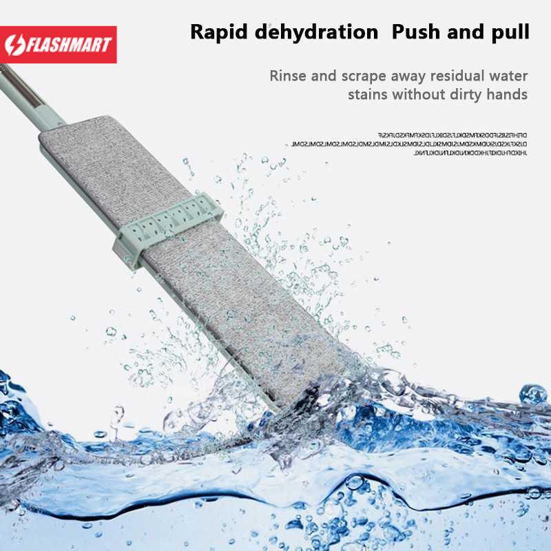 Flashmart Bwohops Alat Pel Magic Spin Hand-free Mop - 508