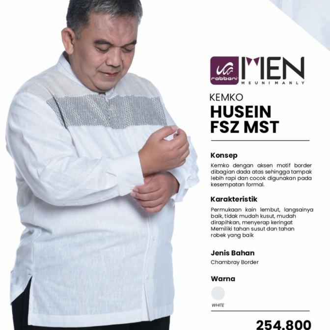 BISA COD Rabbani Kemko Husein F5Z Mst Father Size Koko Baju Muslim Jumbo /BAJU KOKO PRIA/BAJU KOKO D