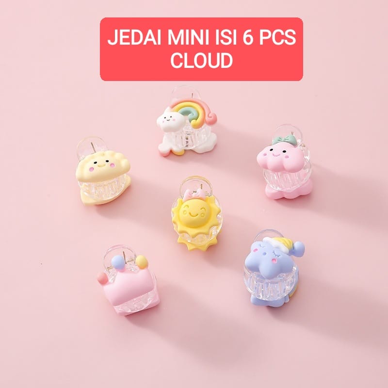 BAJUKIDDIE JEDAI MINI JEPIT PONI ANAK CEWEK AKSESORIS RAMBUT LUCU FASHION KOREA IMPORT KAWAII