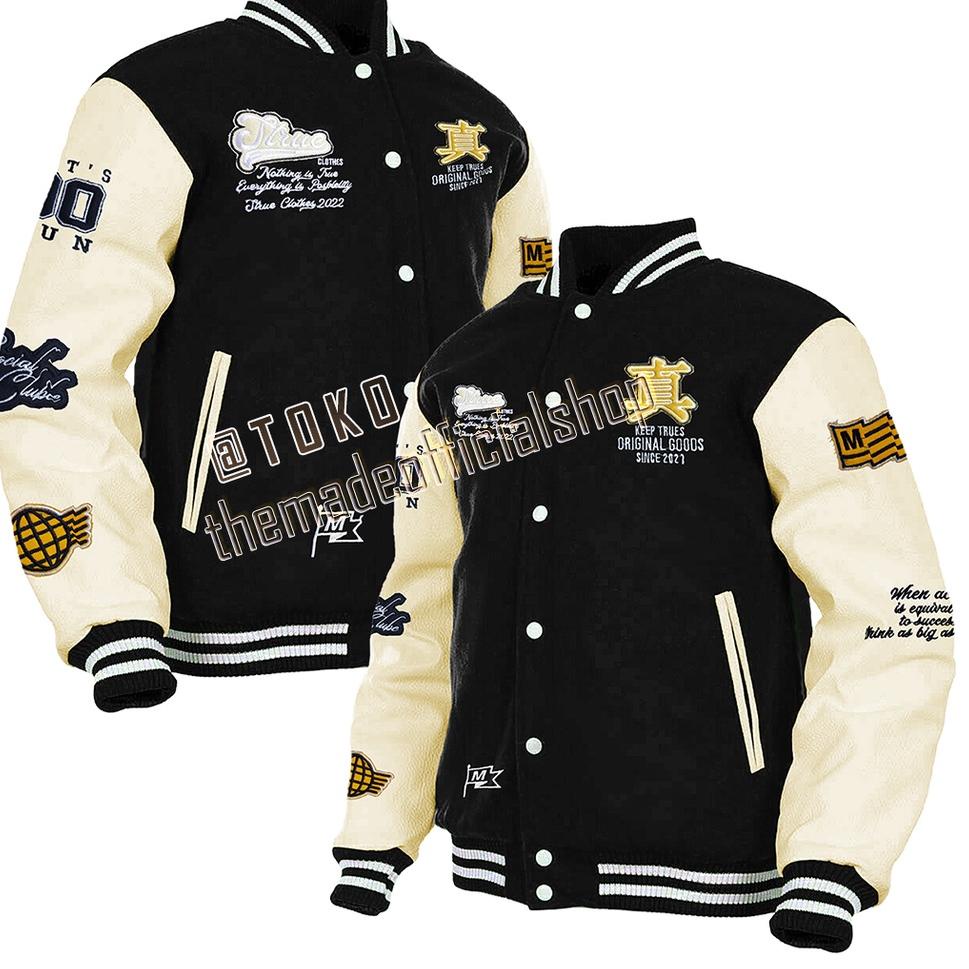 Jaket Varsity Baseball Orinal Ful Bordir - Jaket Bomber Varsity Orinal Premium Vintage - Jaket Baseb