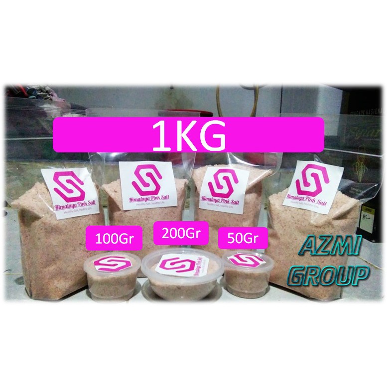 Himalayan Pink Salt Garam Natural Himalaya Kemasan Repack 50Gr, 100Gr, 200Gr Garam Ibnu sina