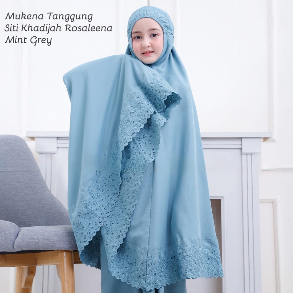 MUKENA SITI KHODIJAH ANAK ROSALENA (6-10TAHUN) MUKENA ANAK PEREMPUAN