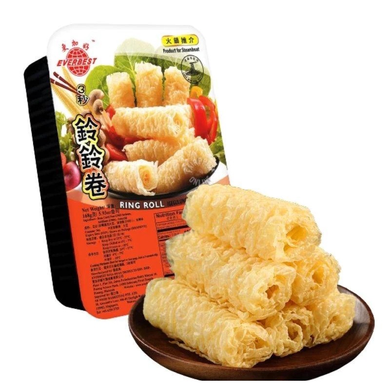 

Kulit Kembang Tahu Gulung | Everbest Ring Roll Premium Kualitas Resto Isi 14pcs