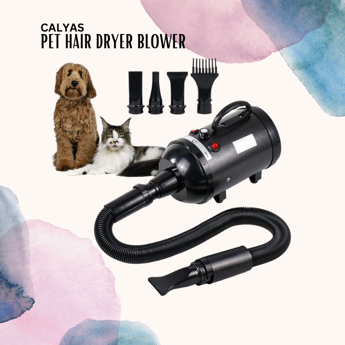 Pengering Bulu Anjing Kucing Pet Dog Cat Grooming Hair Dryer Stepless Speed Hair Blower