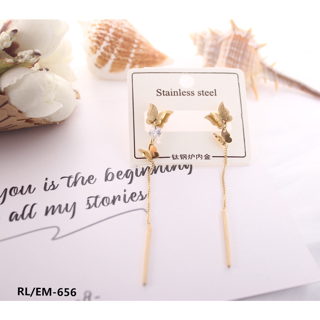 Anting Kupu-kupu Cantik Perhiasan Fashion 1122/656/7938