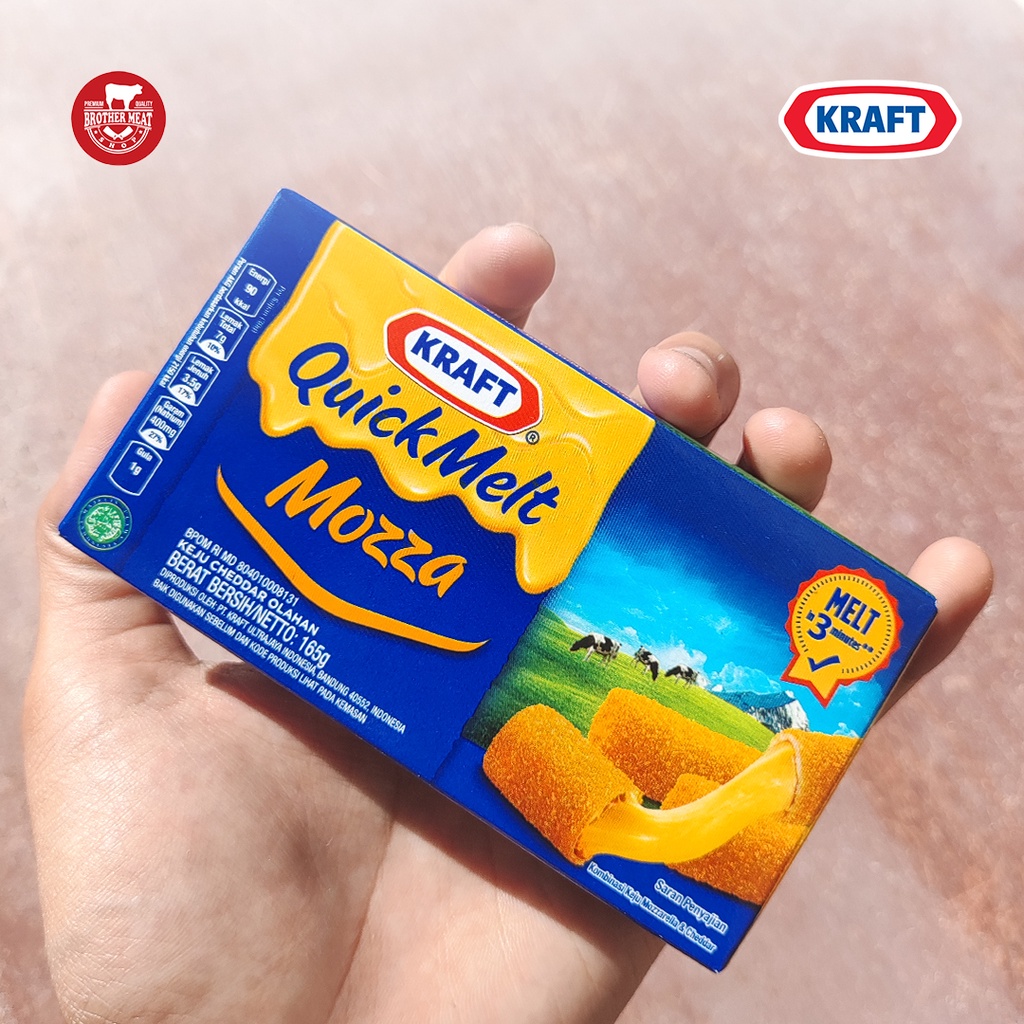 Kraft Quick Melt Cheese Mozza 165gr, Halal