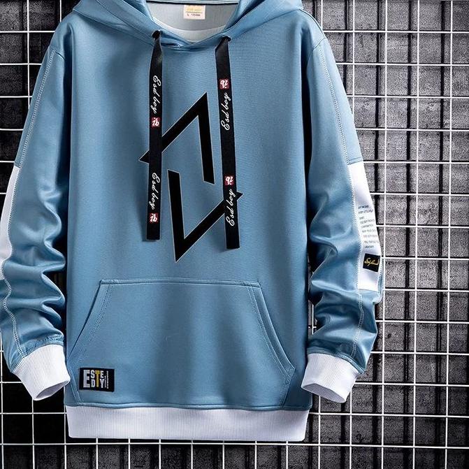 ✵ APPAREL PRIA sweater hoodie pria AV switer jaket lengan panjang bahan fleece katun ✮