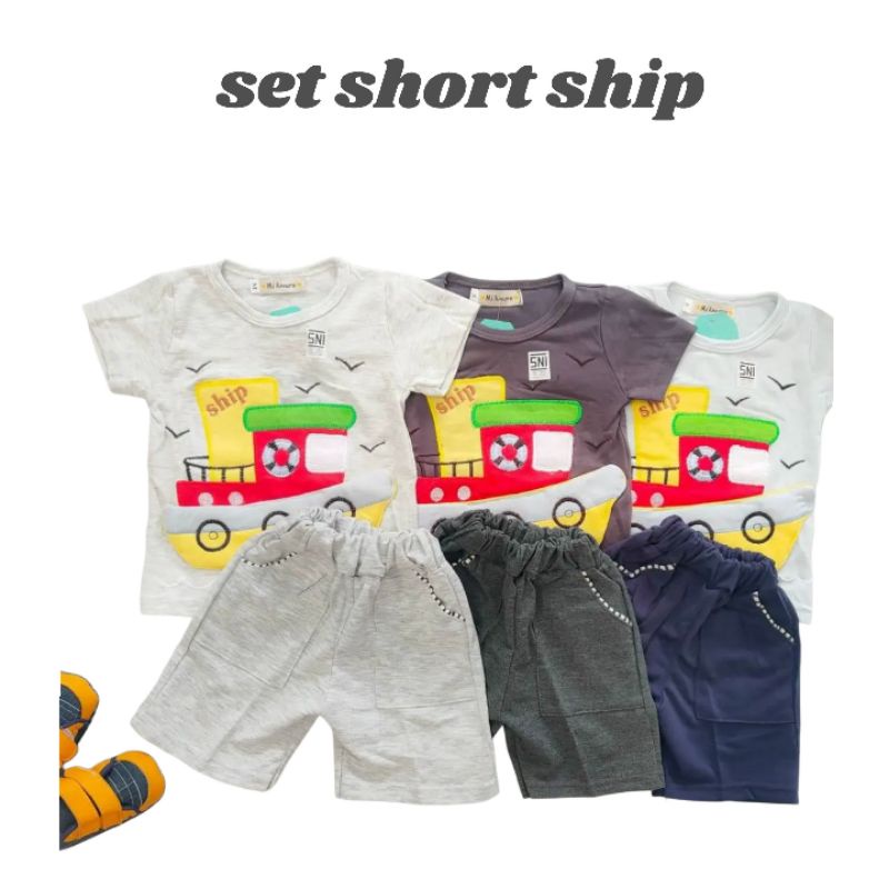 MI AMORE Setelan Celana Pendek/Set Short Anak Laki - Laki