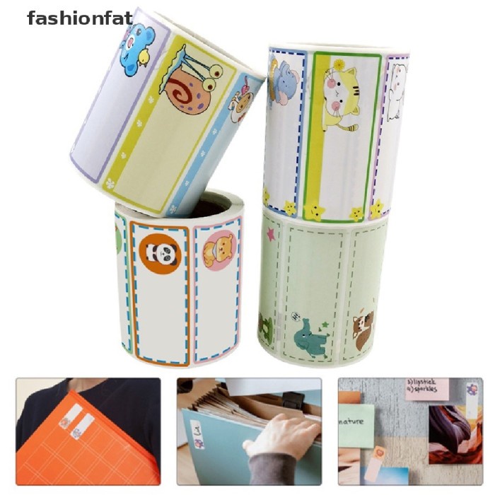 

Terlaris Ft934 Fashionfat 250Pcs Roll Cartoon Plain Me Stickers Tags Stick On F