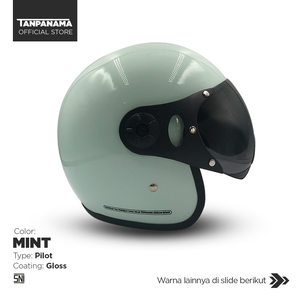 Tanpanama Helm - Helm Pilot Dewasa Warna Pastel / Helm Bogo Dewasa SNI