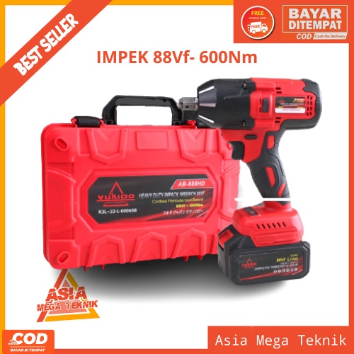 Impact Wrench Mesin Impek 88 Volt Bor Batre Cordless Seperti JLD