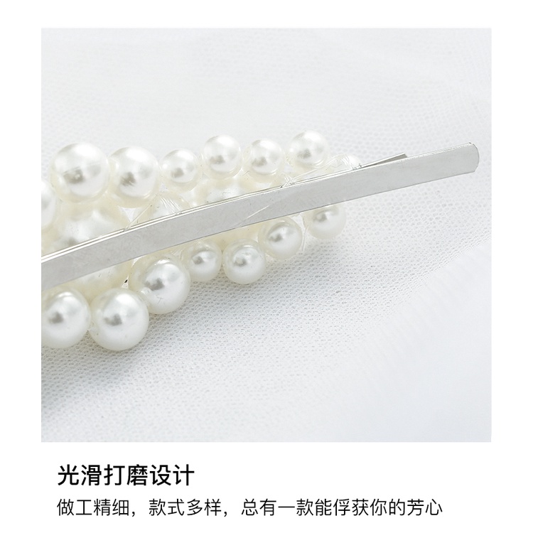 Jepit / Pin / Klip Model Korea Retro Unik Asthetic Jepitan Aksesoris Rambut Wanita Jepit Poni Elegan Manis Imut Model Mutiara Manik Monte Untuk Pesta Casual Korean Hairpin elegant bangs seaside clip word clip headdress female