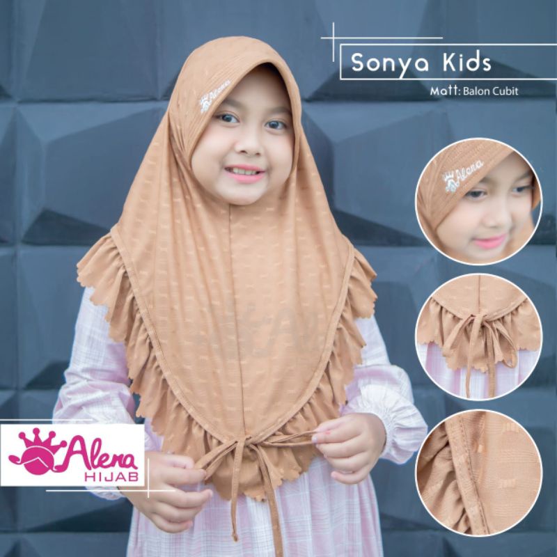 Jilbab Bayi / Hijab Anak/ Kerudung Baby Alena Sonya (ORI Alena Hijab)