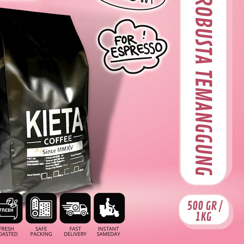 

☻ Biji Kopi Espresso Robusta Temanggung untuk Kopi Susu 1kg ♚
