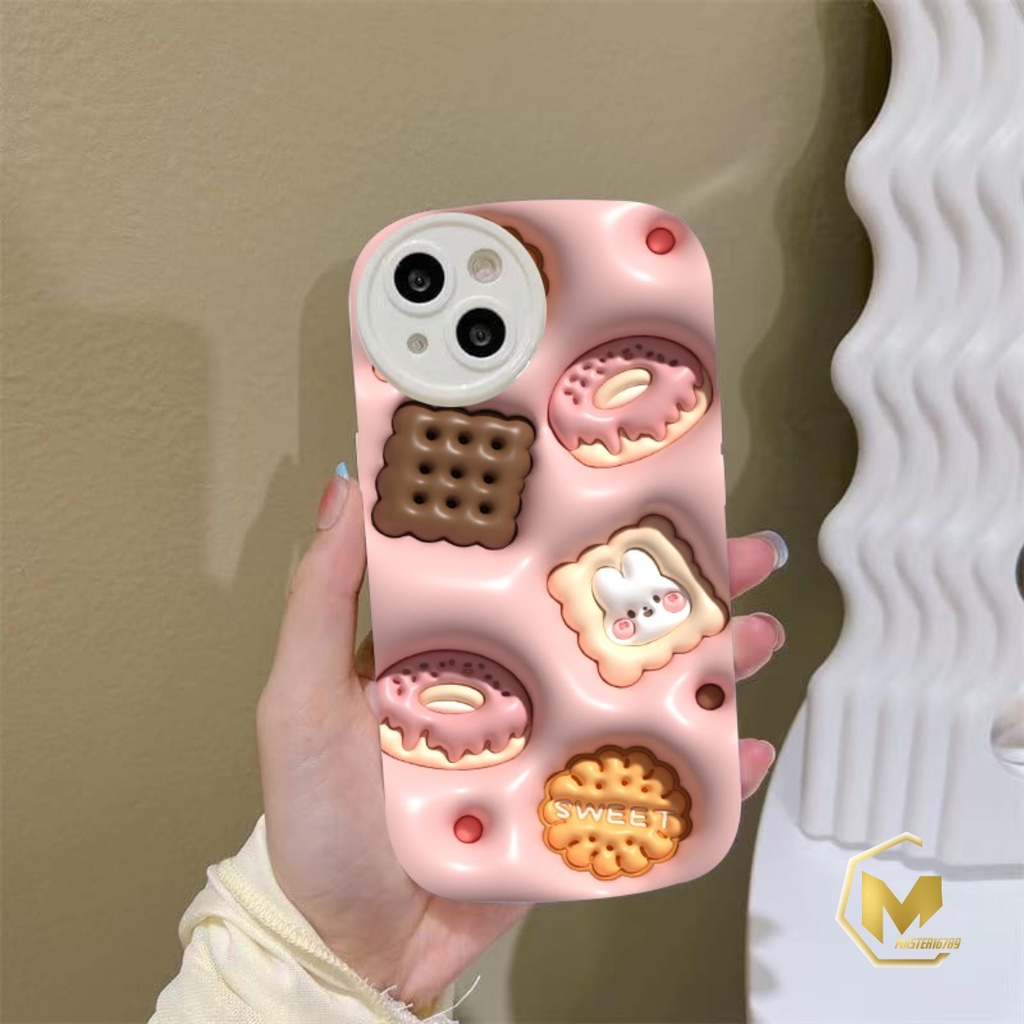 SS146 SOFTCASE MOTIF COOKIES AKSEN 3D FOR INFINIX SMART HD 4 5 6 PLUS CANON 12 AIR S4 S5 HOT 5 6 7 8 9 10 11 12 30 30I 30  PLAY 10I 10S 11S 12I 20 20I 20S NOTE 8I 11 PRO 12 G96 ZERO X NEO PRO MA4080
