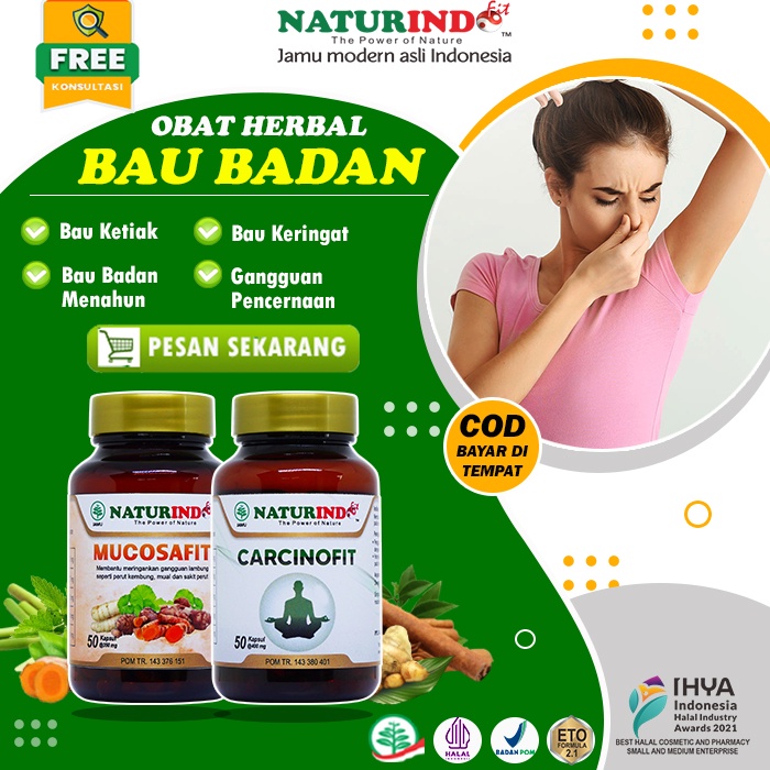 OBAT BAU BADAN AMPUH 100% BAU BADAN MENAHUN BAU KETIAK PERMANEN KERINGAT BAU BPOM NATURINDO HERBAL