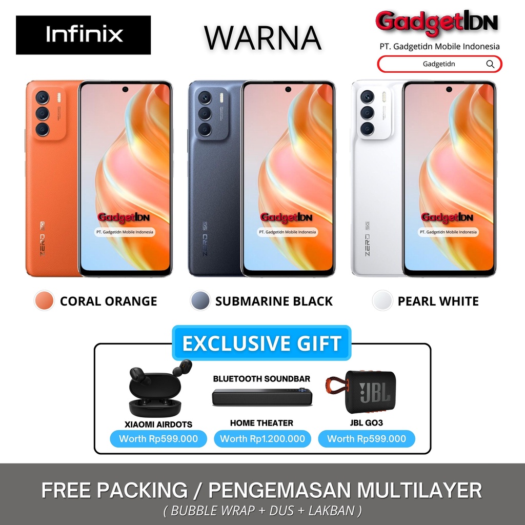 INFINIX ZERO 5G 2023 NFC 13/256GB ( 8GB + 5GB EXTENDED RAM ) GARANSI RESMI INFINIX