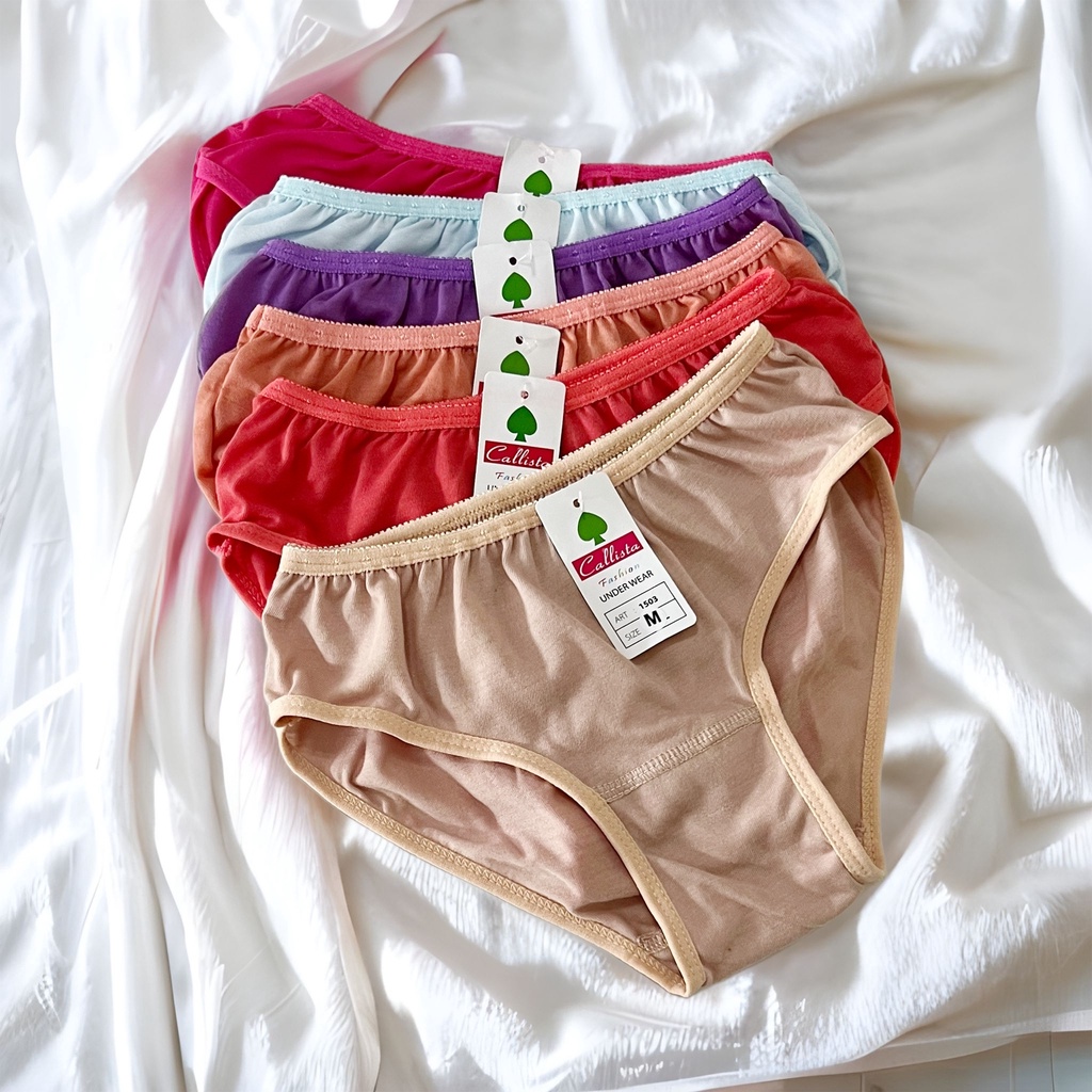 12 Pcs CD LUSINAN D Celana Dalam Perempuan Cd Wanita 6888 1503 9128 227 sk27 3323 2134sb