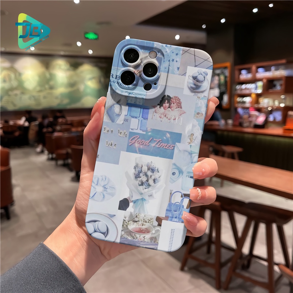 CUSTOM CASE SOFTCASE SILIKON PROCAMERA BLUE CUSTOM OPPO A3S A1K A5S A7 A37 NEO 9 A15 A15S A16 F1S A59 A96 A52 A92 A31 A8 A33 A53 A9 A5 2020 JB7491