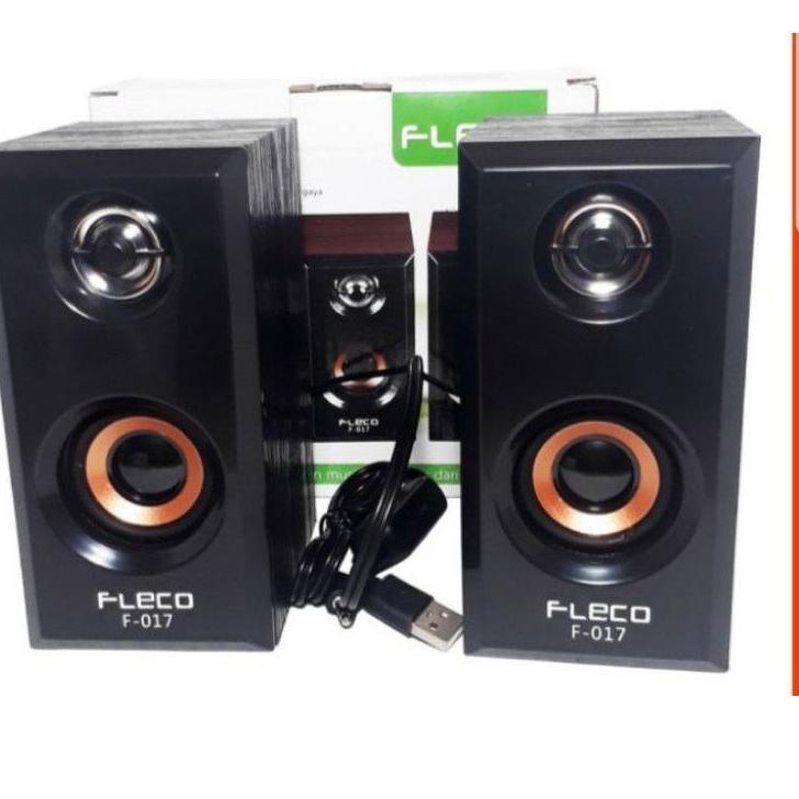 ✮ Speaker Salon Aktif Komputer Fleco F-017//Salon Komputer USB & AUX//Fleco 017 ☏