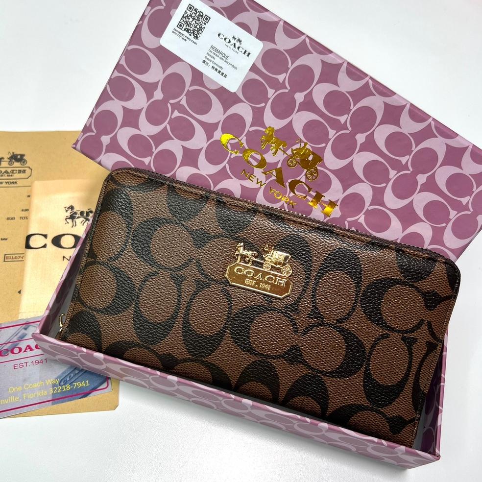 PALING LARIS DOMPET wanita IMPORT COACH PANJANG SUPER FREE BOX DUSTBAG & FAKEBILL