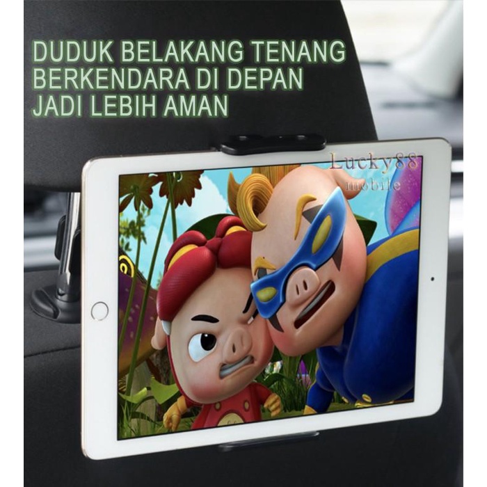 Big Holder Mobil Belakang Hp Tab Tab Ipad Car Rear Pillow Stand Anak