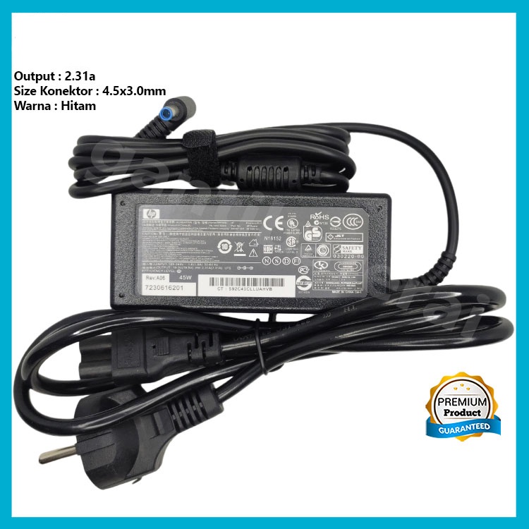 Adaptor Charger Laptop HP 14-bs 14-bs0xx 19.5V-2.31A 45W BluePin