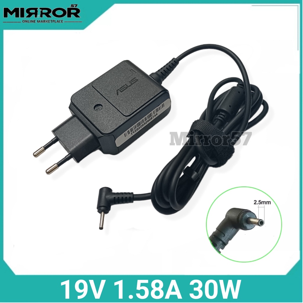 Adaptor Laptop Asus Eee PC 1008HA 1008P 1011 R011 R015PX R051 Charger Asus 19V 1.58A 30W