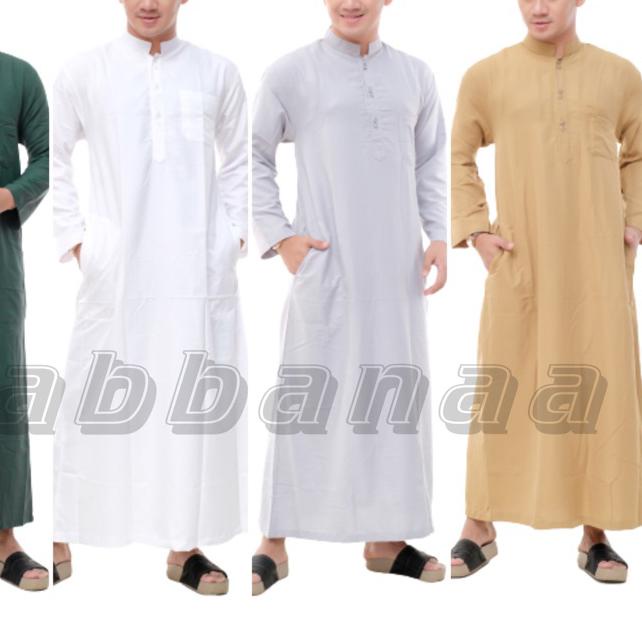 ➩ [] GAMIS PRIA JUBAH PRIA JUBAH GAMIS PRIA MODEL HARAMAIN JUBAH POLOS ◘