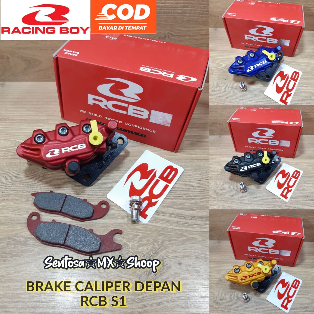 ( RCB S1 ) KALIPER / KEPALA BABI / BRAKE CALIPER DEPAN MX KING | VIXION OLD & NEW | RX-KING NEW