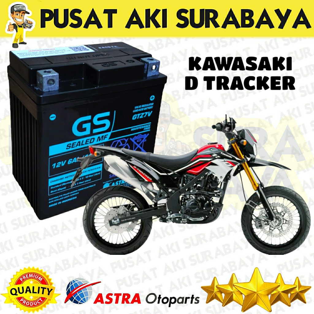 GARANSI ASLI GS ASTRA GTZ7V 6 AH UNTUK MOTOR DTRACKER KLX 150 CB 250 LX 150 LEXI LEVI MTZ7V YTZ7V