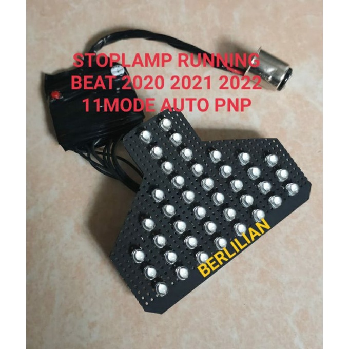 Stoplamp Running MOTOR BEAT Delux BEAT Street BEAT Eco 2020 2021 2022 11Mode Auto Sudah PNP