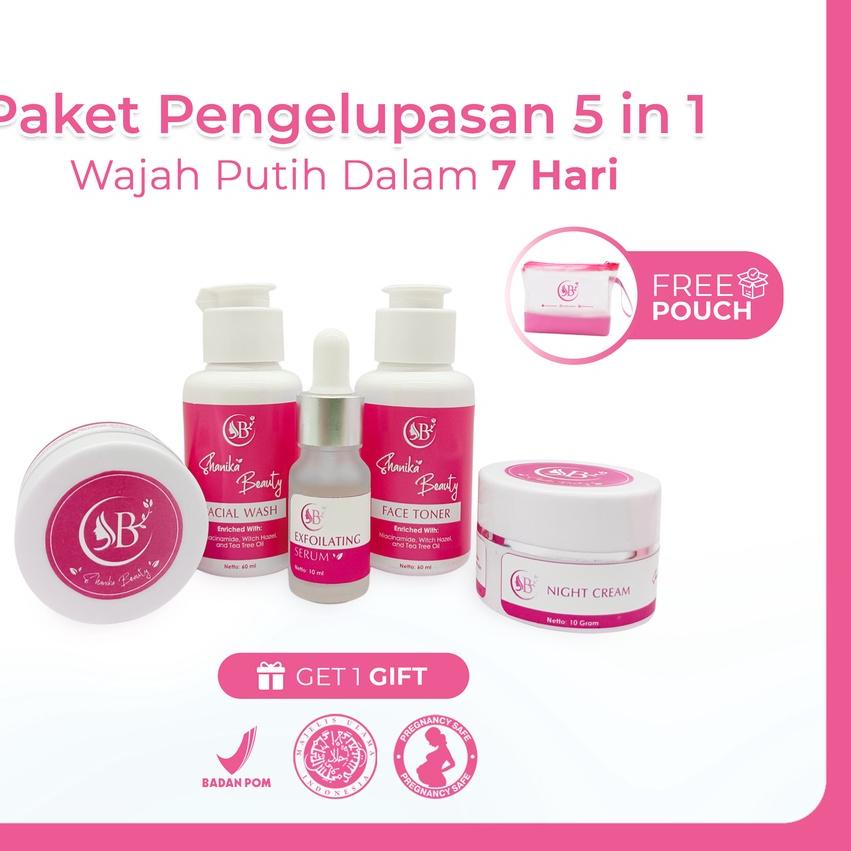 ✯ Shanika Beauty Paket Pengelupasan 100% Original / Cream  / Cream  /  / Paket Pemutih Dalam 7 Hari 