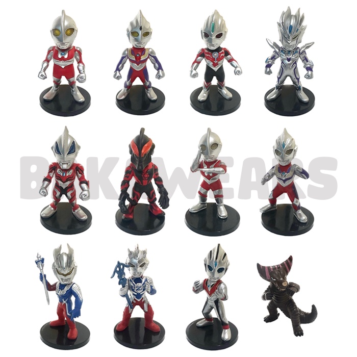 Figure Pajangan Ultraman Mini 2: Ultraman, Tiga, Orb, Zero Beyond, Geed, Belial, Zero, Z, Evil Tiga, Gamora (bakawears)