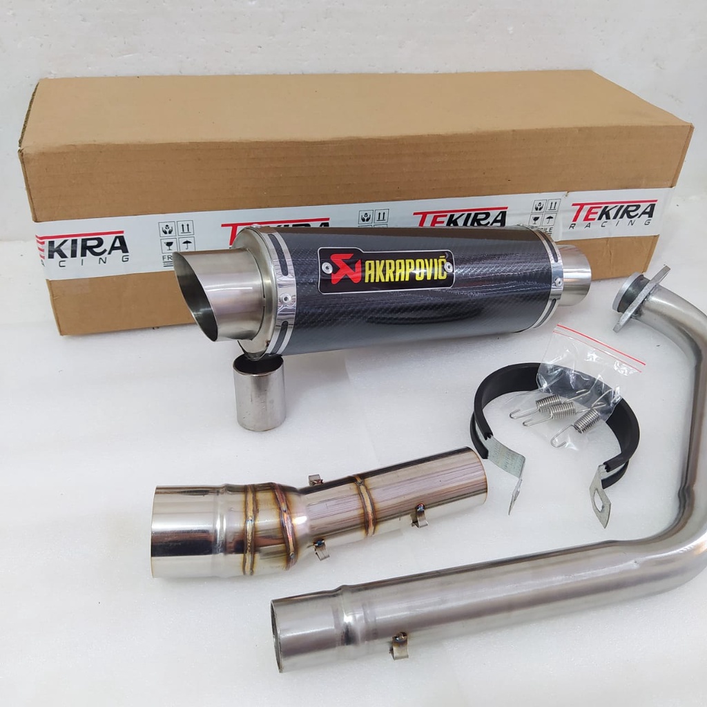 Knalpot Akrapovic Carbon Underbelly All New Kawasaki Ninja 250 SL 250SL RR Mono Bajaj Pulsar 135 180
