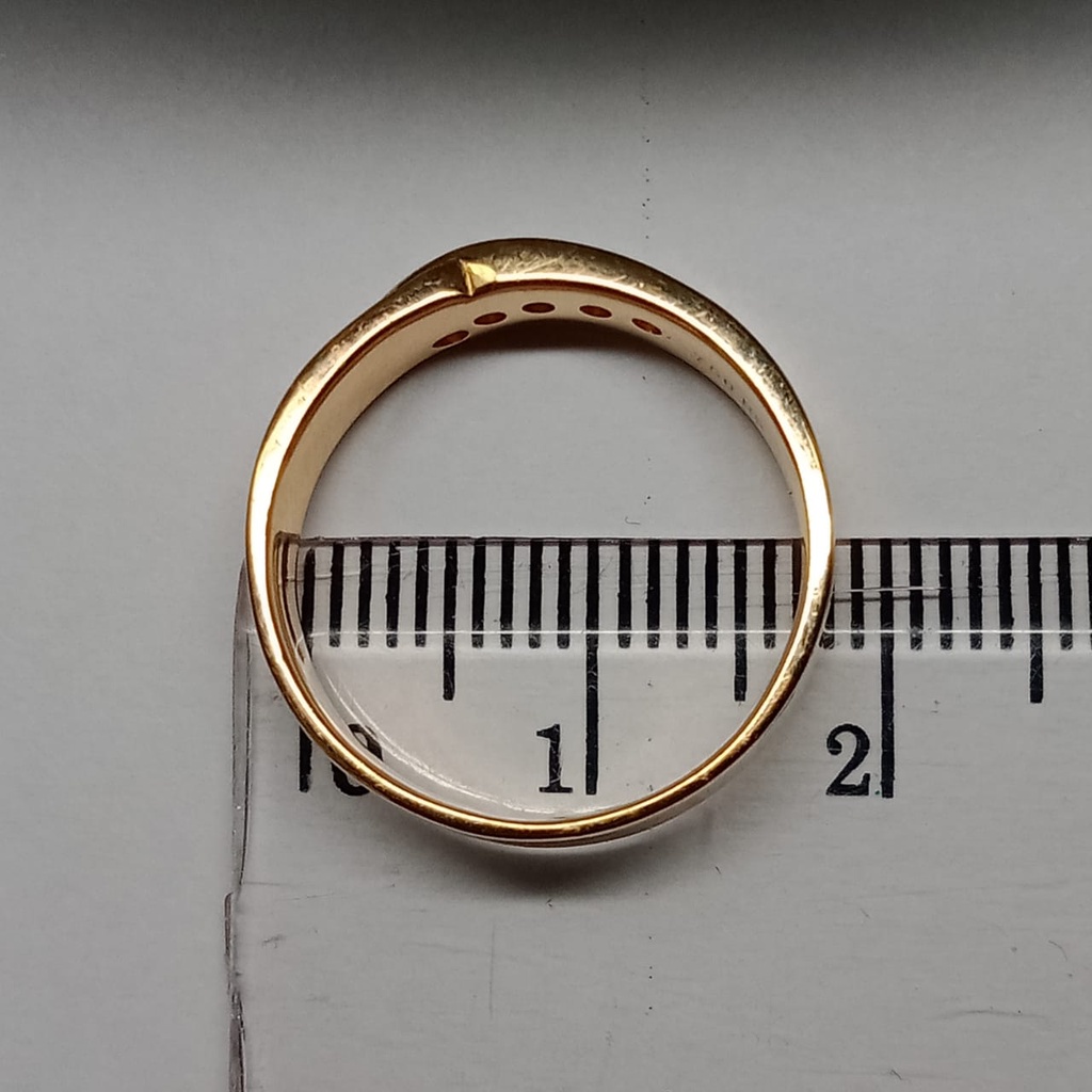 Cincin Emas 17K - 4.05 Gr Kadar 750 - 4353