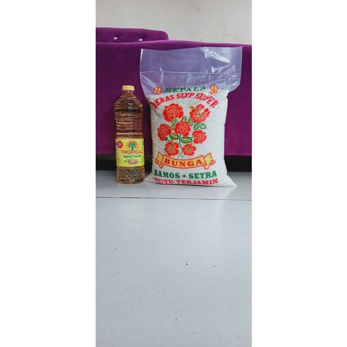 

BERAS BUNGA 5 KG & MINYAK 1 LITER